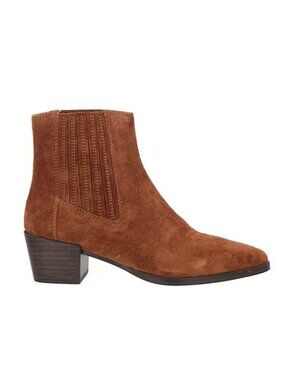 NEW Rag & Bone Brown Suede Rover Chelsea Ankle Boots EU 37.5 US 7.5 $395 [jb]